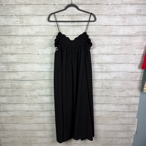 Commence Embroidered Shirred Spaghetti Strap Long Dress Size Large - Picture 4 of 4